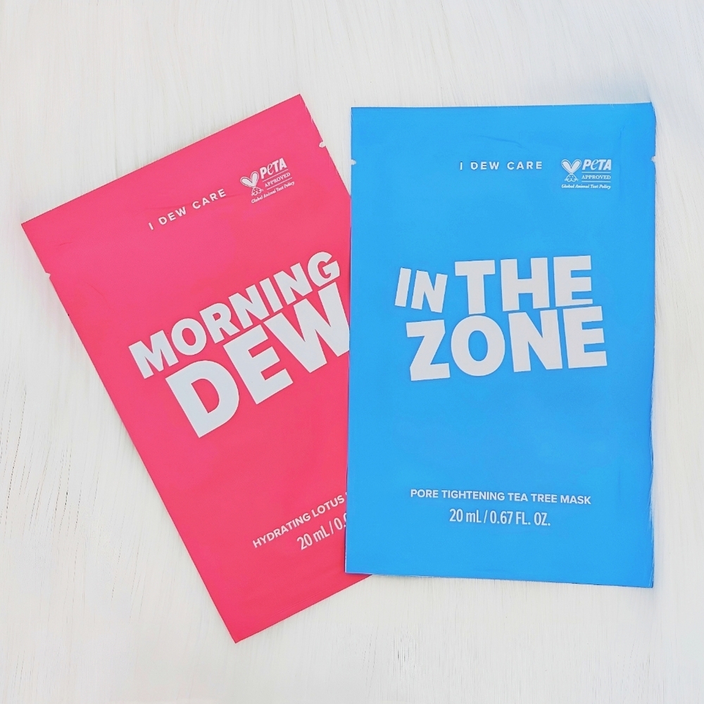 🔴 I DEW CARE Duo Mask Set - Morning Dew & In The Zone